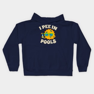 i pee in pools - sun cool .AL Kids Hoodie